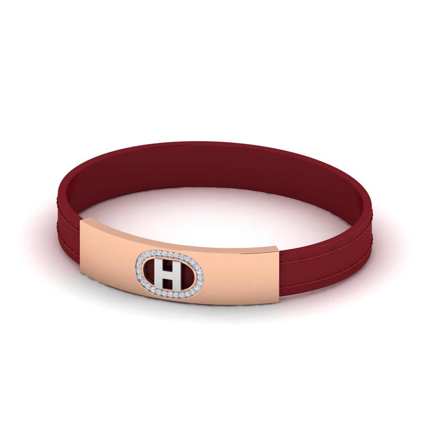 Name letter shaped leather belt bracelet - Image 5