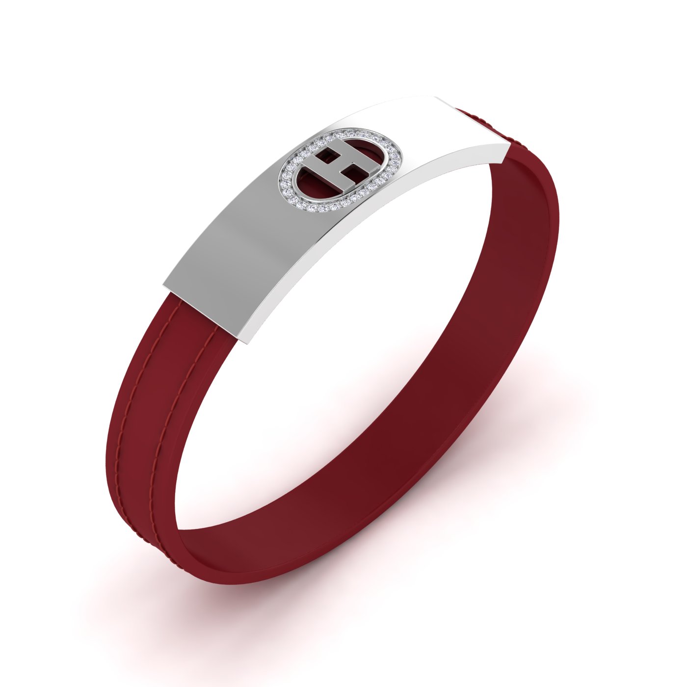 Name letter shaped leather belt bracelet - Image 4