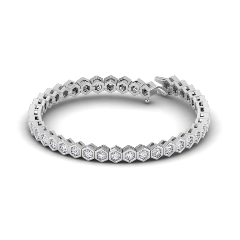 Close Setting Tennis Bracelet