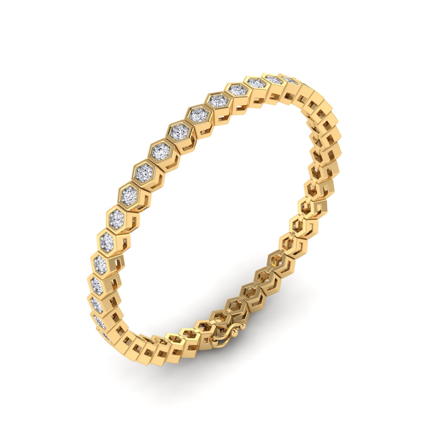 Close Setting Tennis Bracelet - Image 3