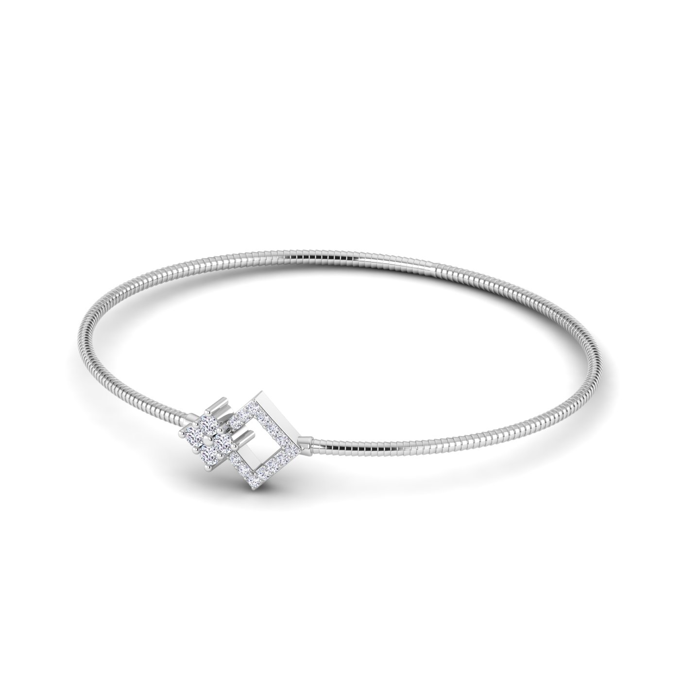 Twin Square Diamond bracelet