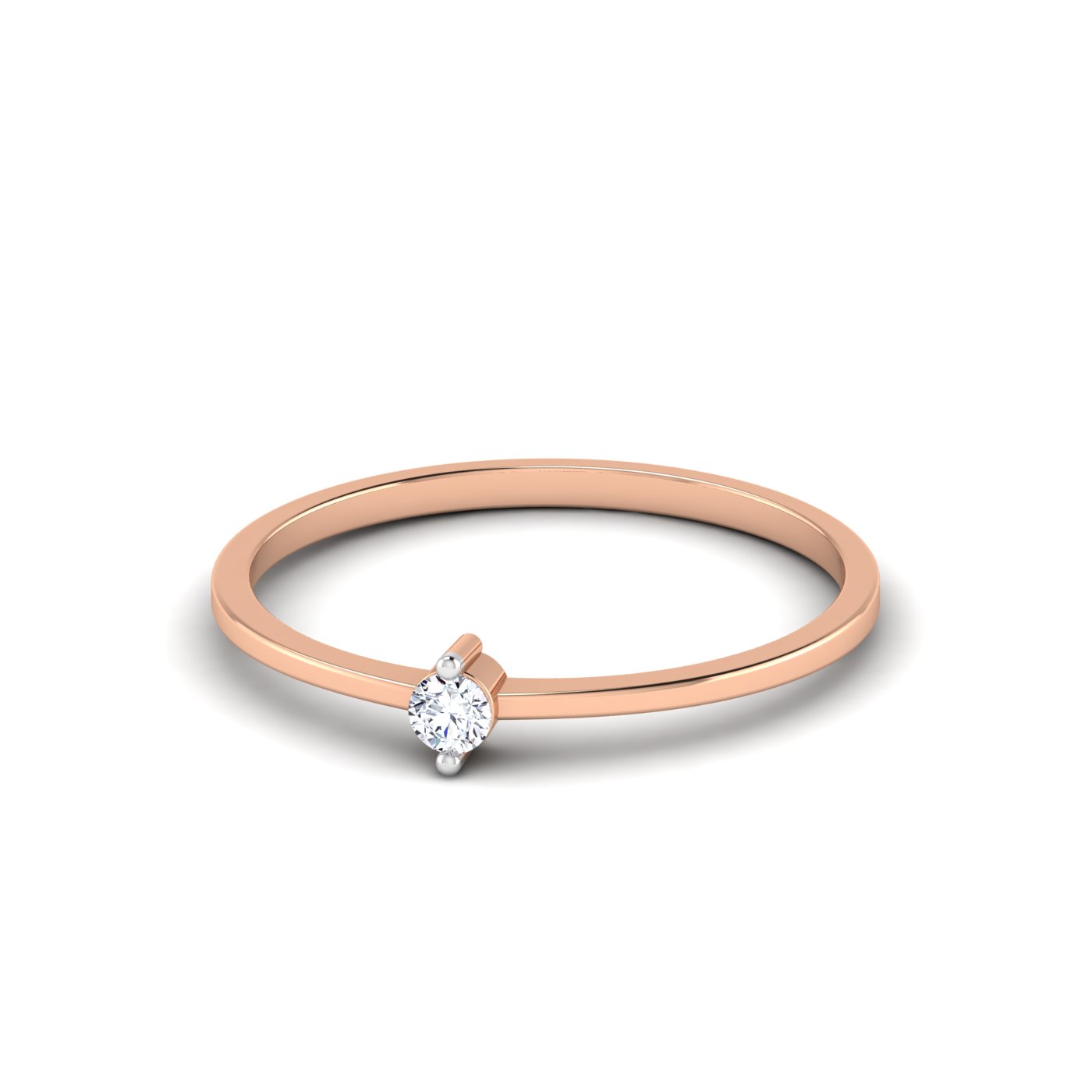 Pure Elegance: Single Diamond Ring - Image 5