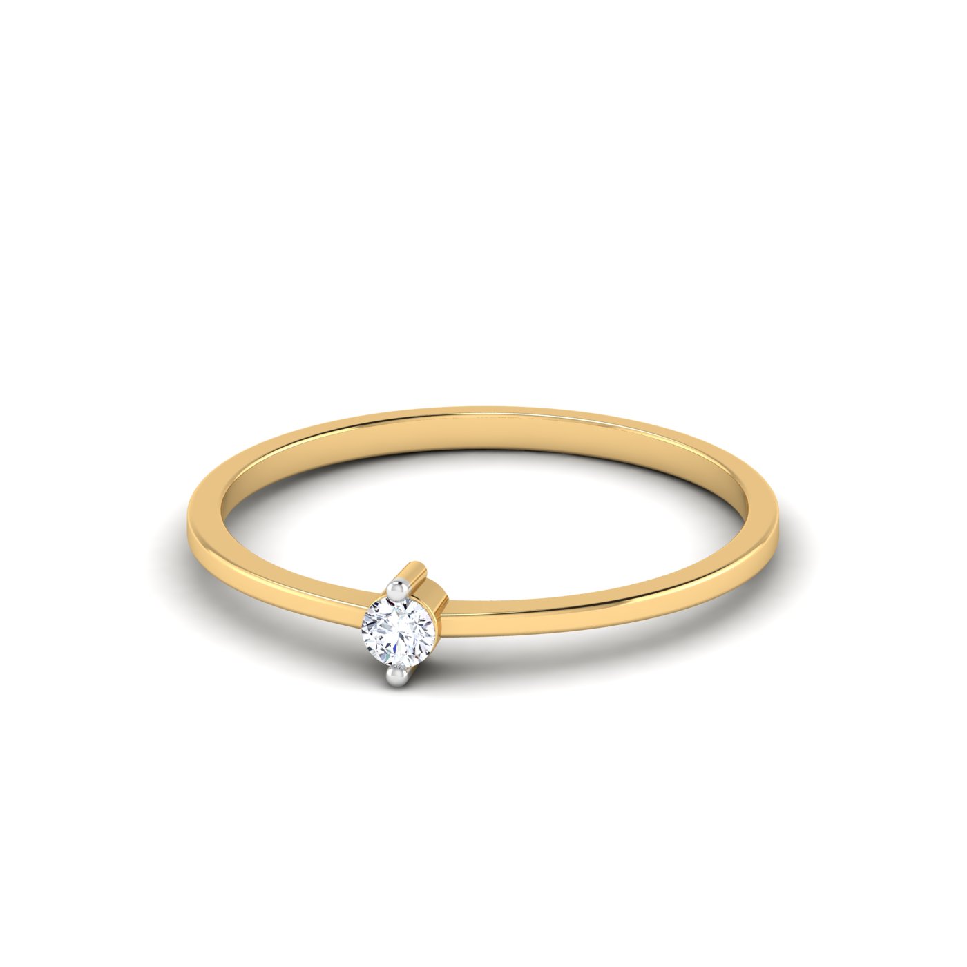 Pure Elegance: Single Diamond Ring - Image 4