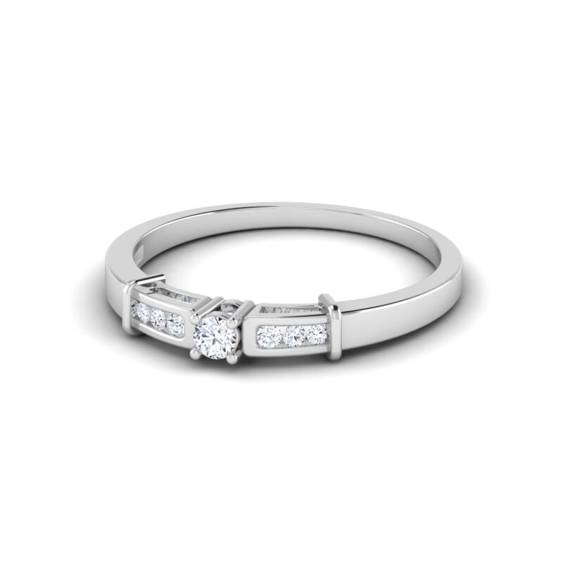 Timeless Center Diamond with Side Pressure Setting
