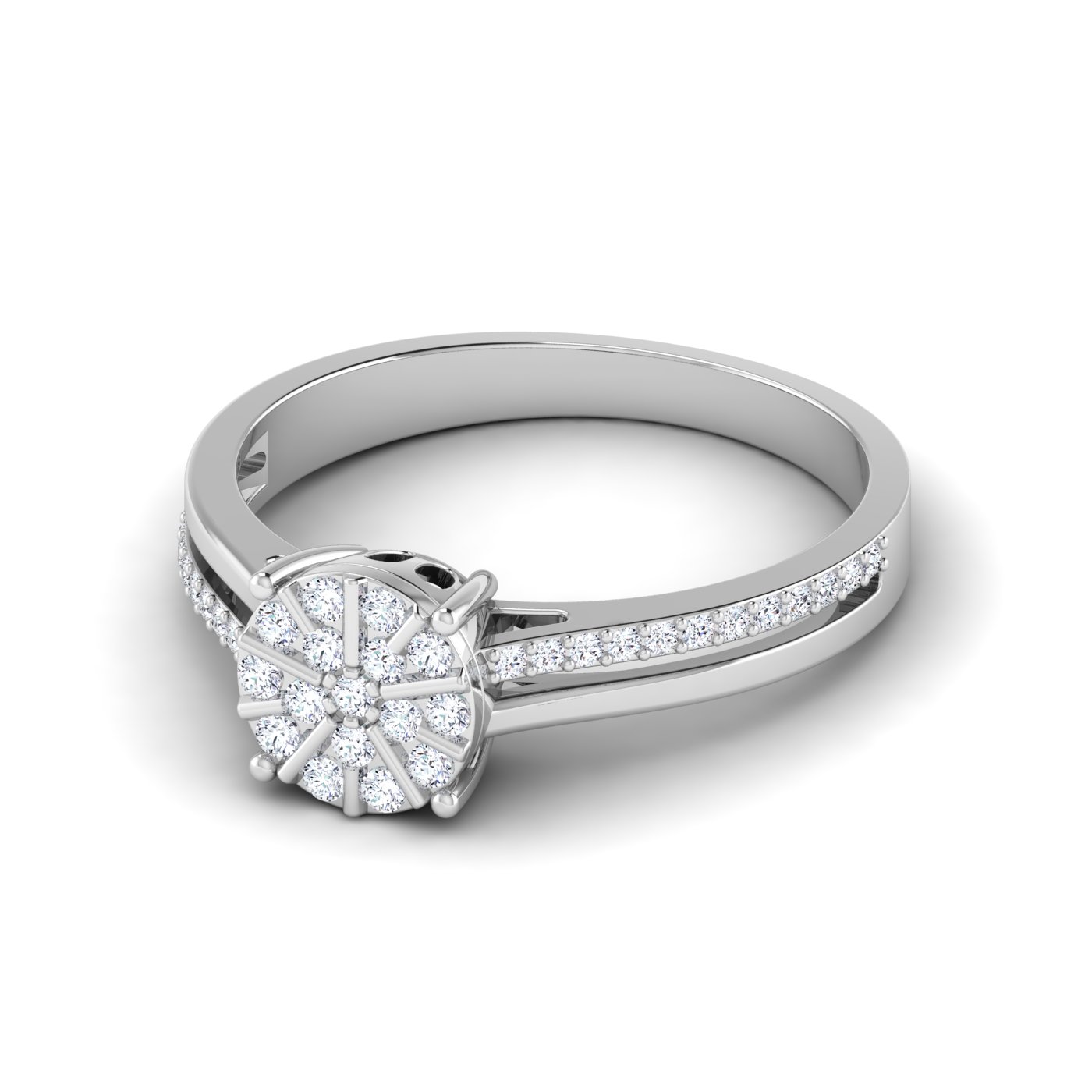 Flame of Luxury: Fire Ball Diamond Ring - Image 4