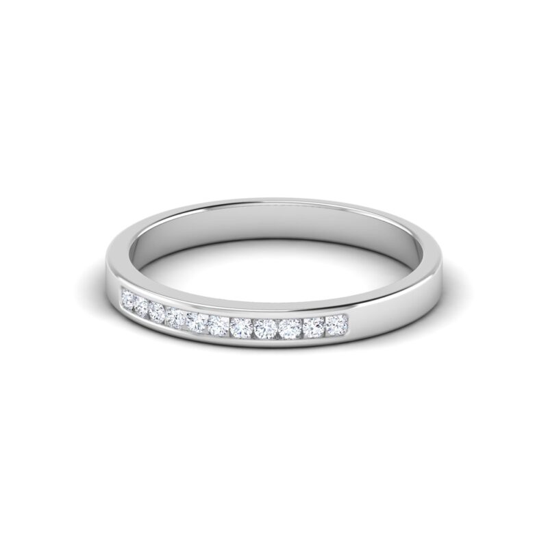 Radiant Half Eternity Diamond Band