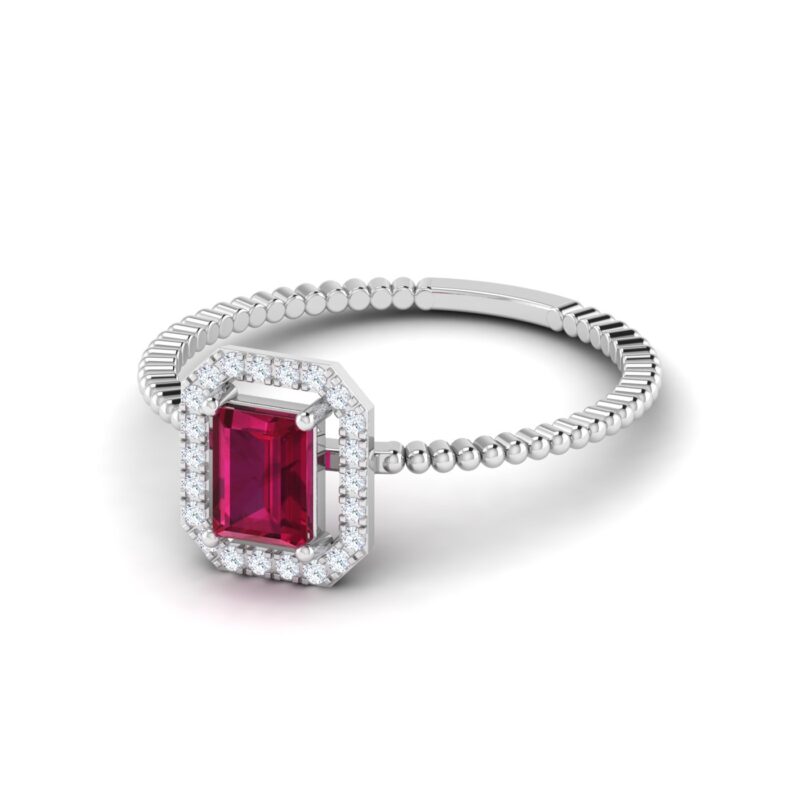Ruby Radiance with Diamond Accents