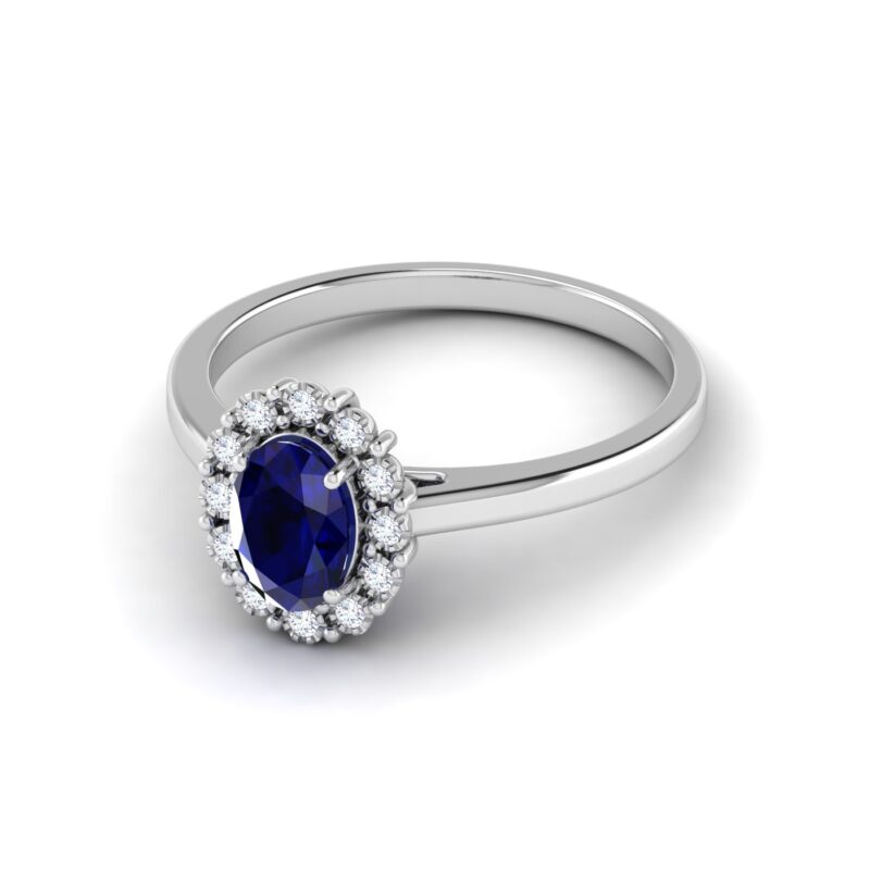 A Glimpse of Blue: Sapphire Engagement Ring