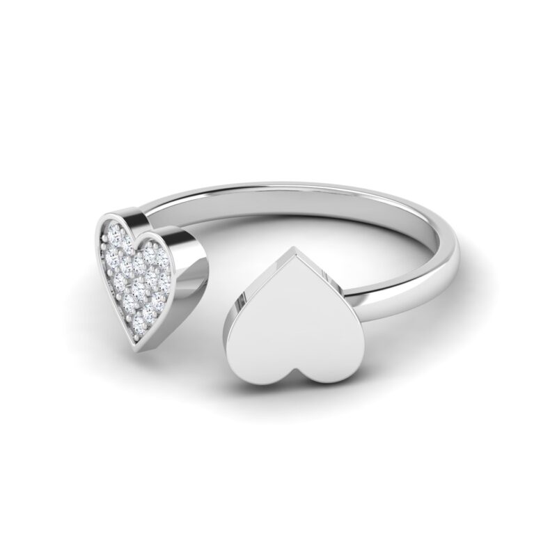 Radiant Love: Open Hearts with Diamonds