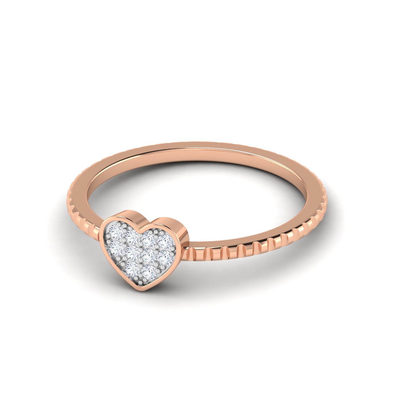 Symbol of Love: Diamond Heart Ring - Image 5