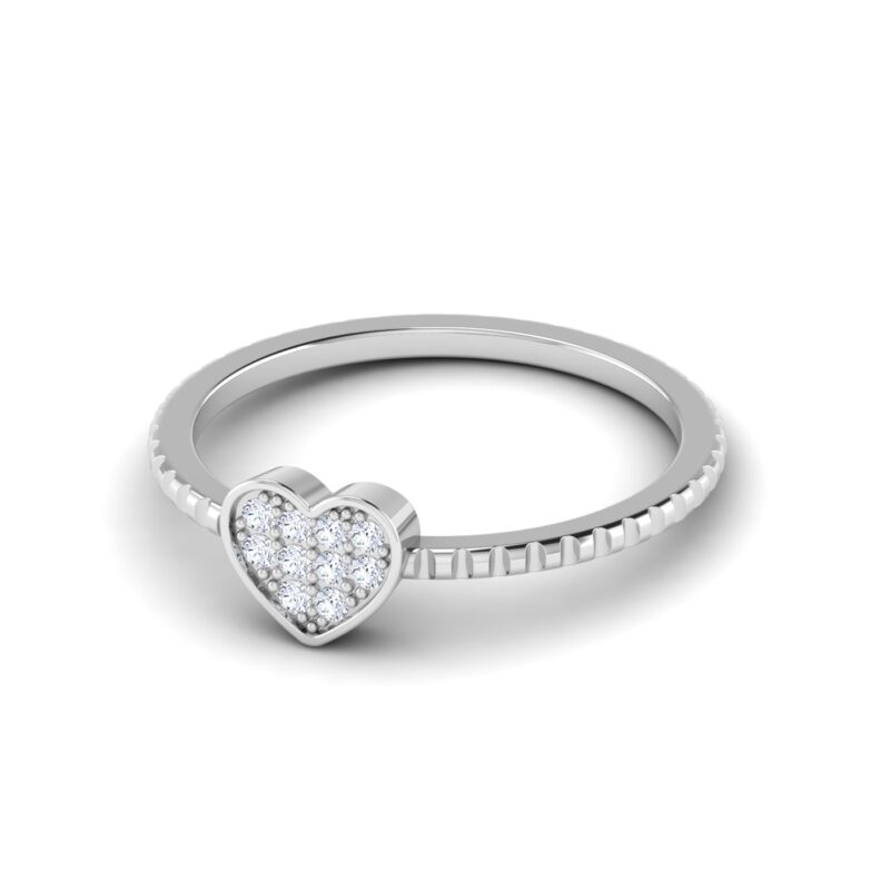 Symbol of Love: Diamond Heart Ring