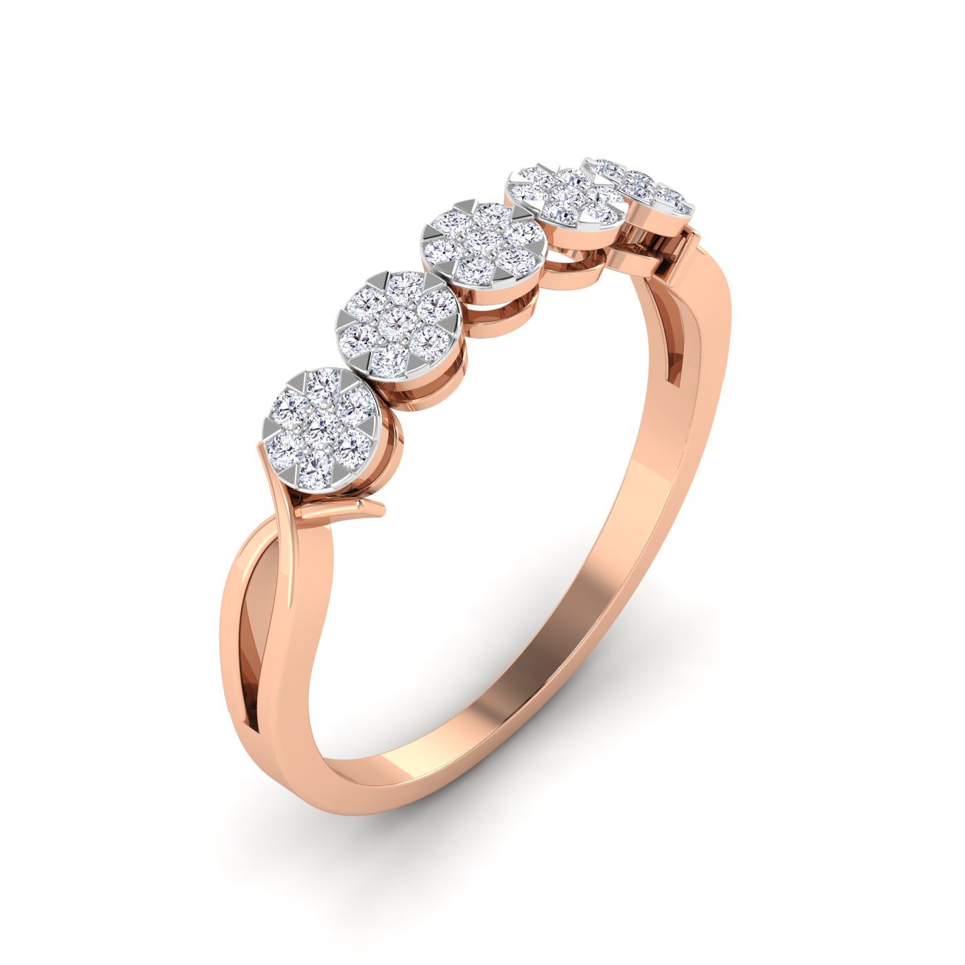 Timeless Shine: Brilliant Cut Diamond Starburst Cluster Ring - Image 3