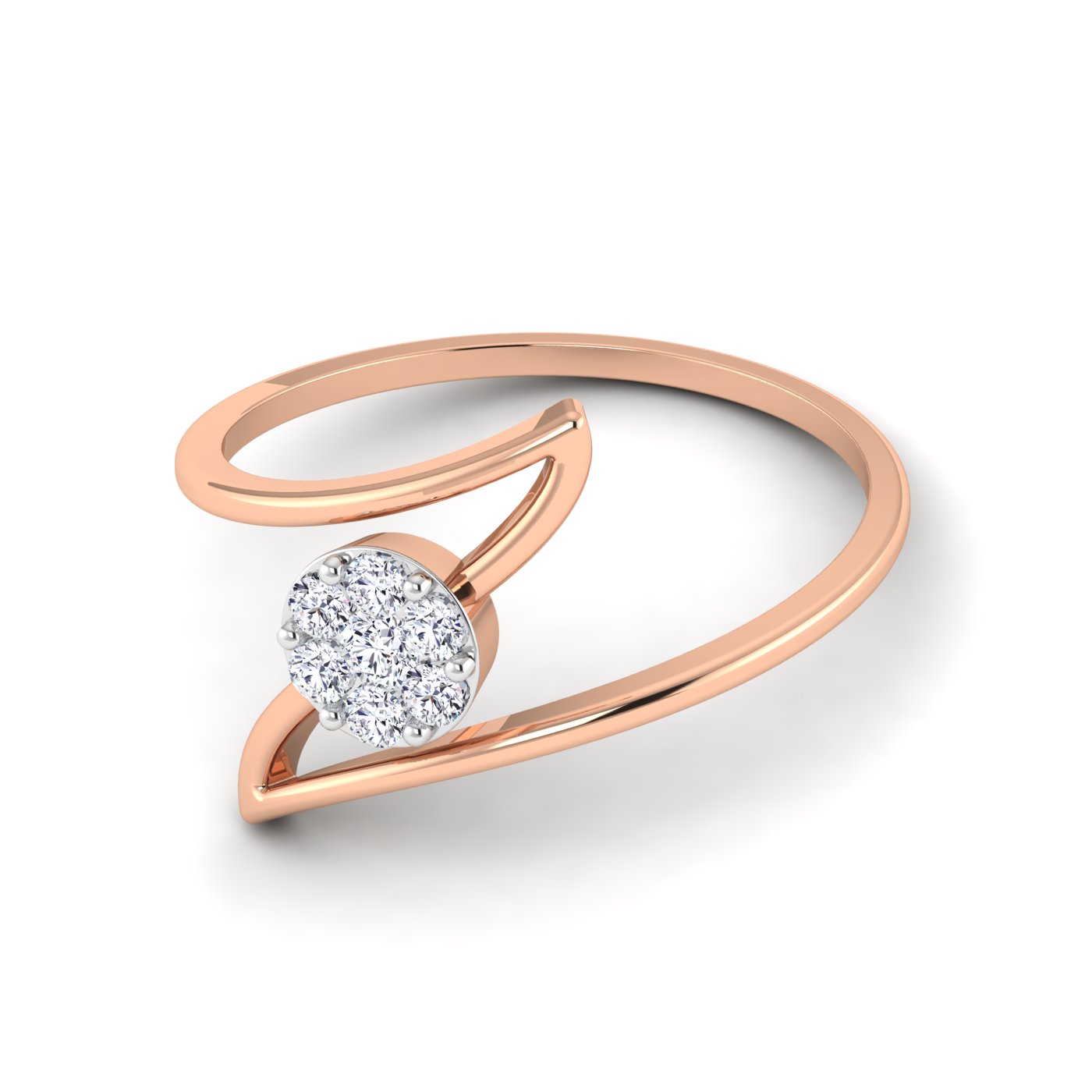 Radiant Perfection: Round Cut Diamond Ring - Image 5
