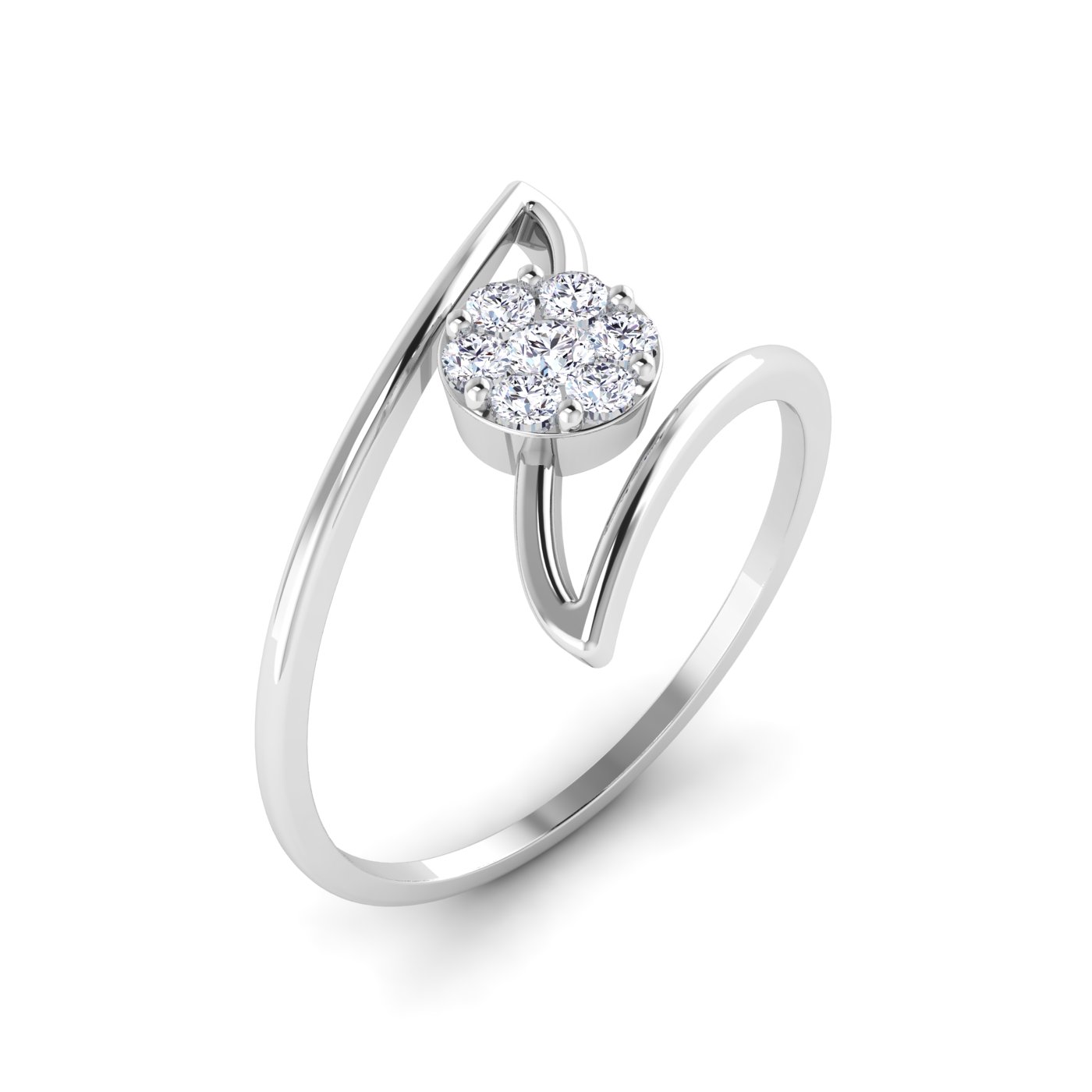 Radiant Perfection: Round Cut Diamond Ring