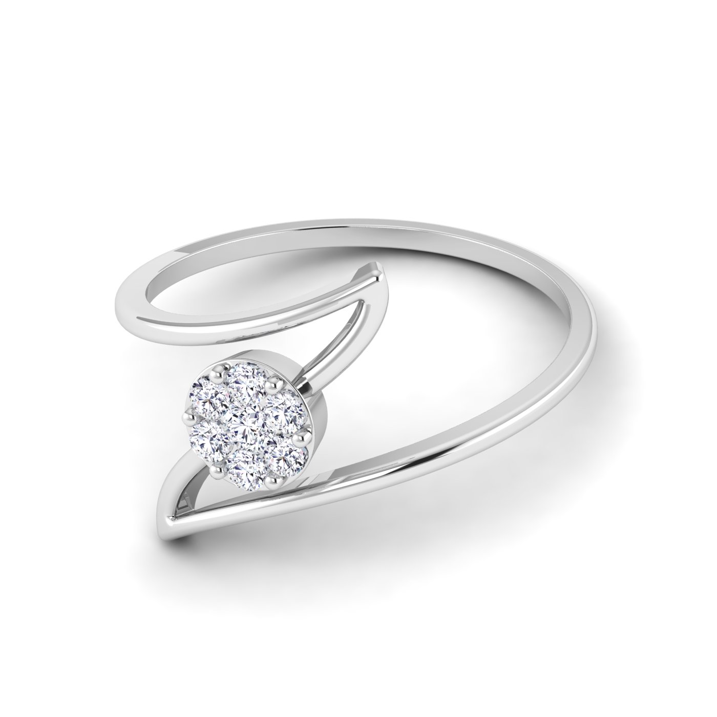Radiant Perfection: Round Cut Diamond Ring - Image 4