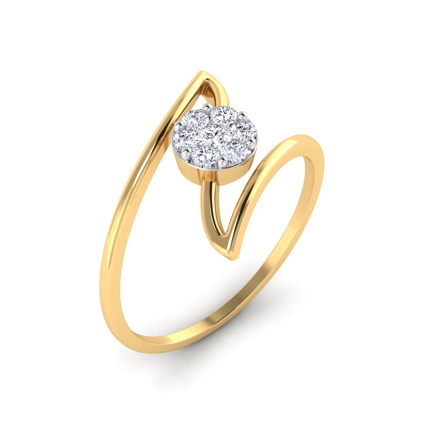 Radiant Perfection: Round Cut Diamond Ring - Image 2
