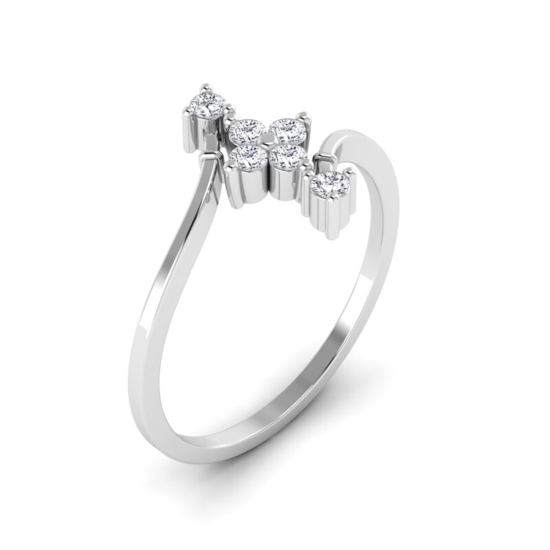 Radiant Link: Solitaire Diamond Chain Ring