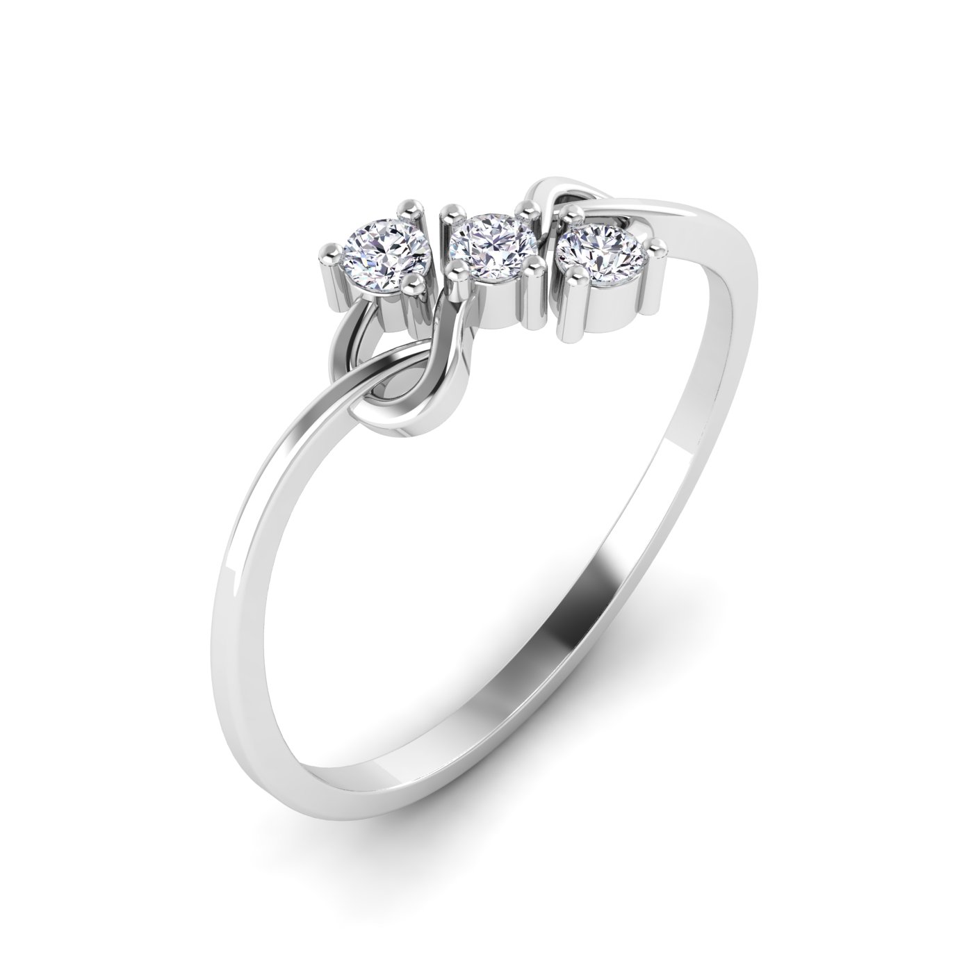 Trio of Eternity: Infinity Diamond Ring