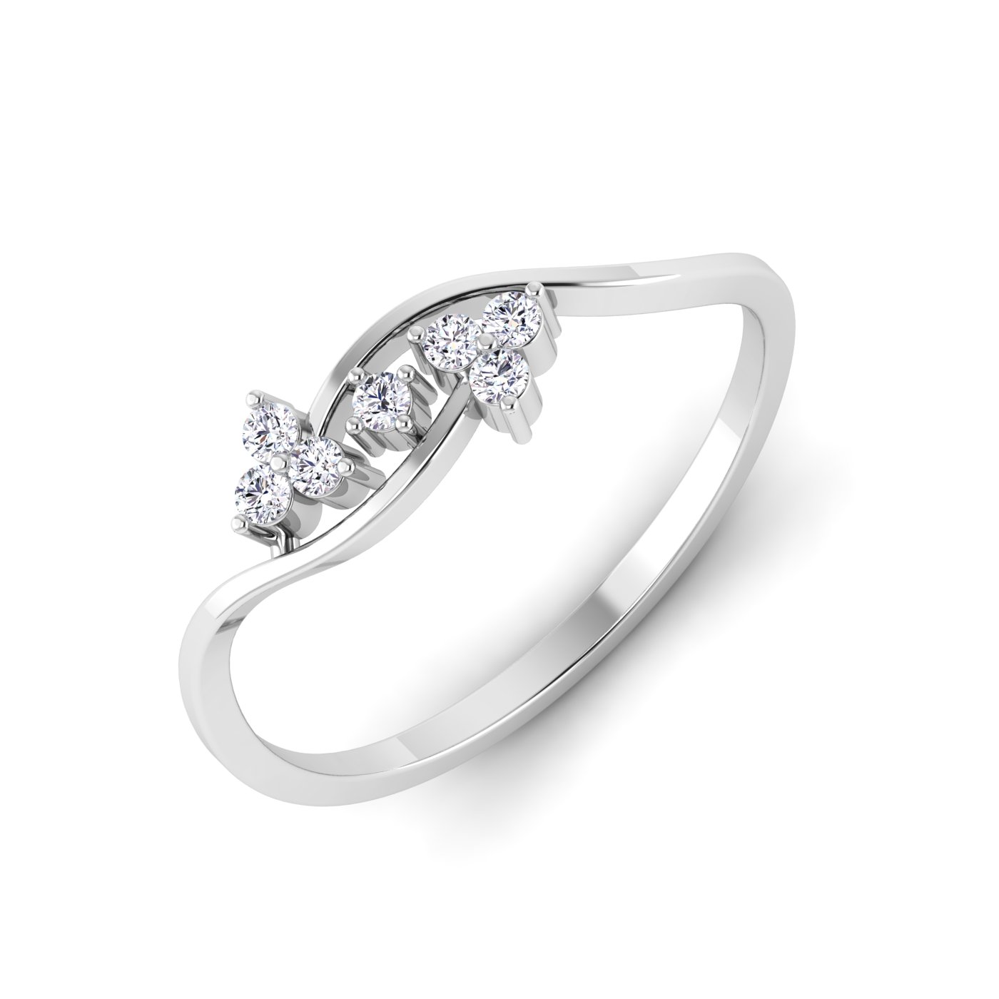 Bloom of Light: Floral Diamond Ring