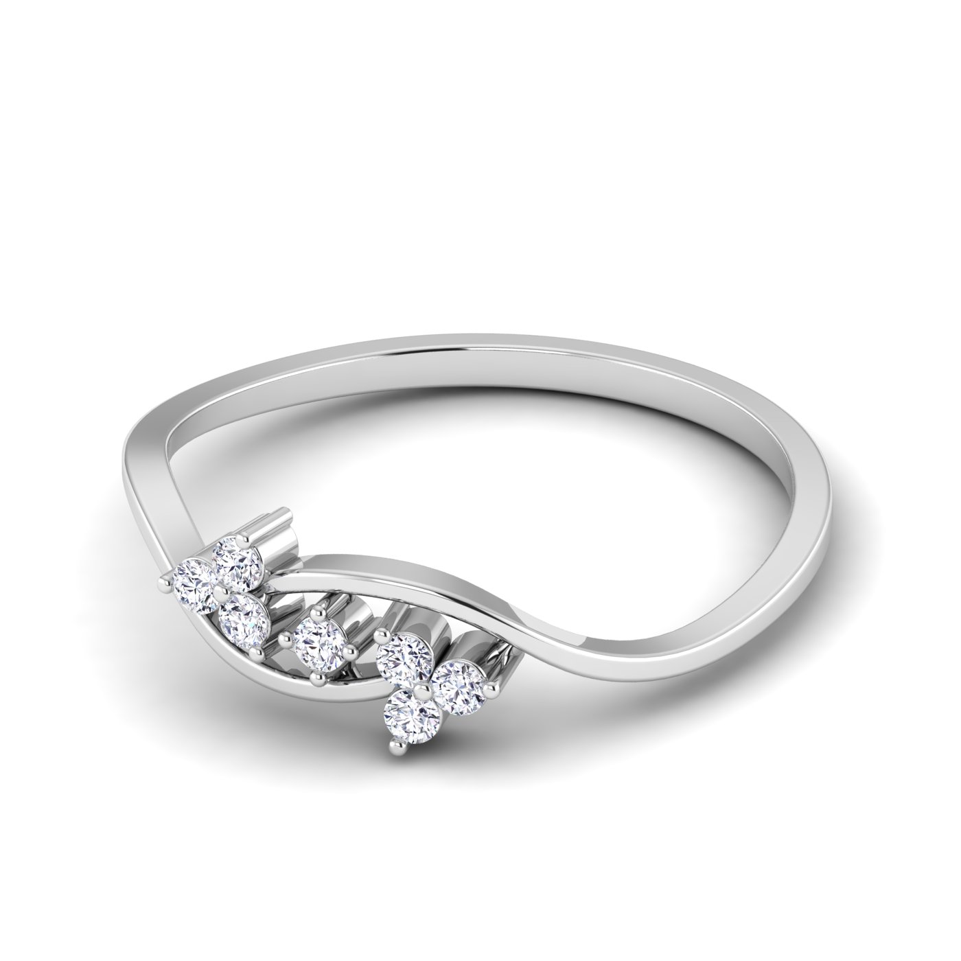 Bloom of Light: Floral Diamond Ring - Image 4