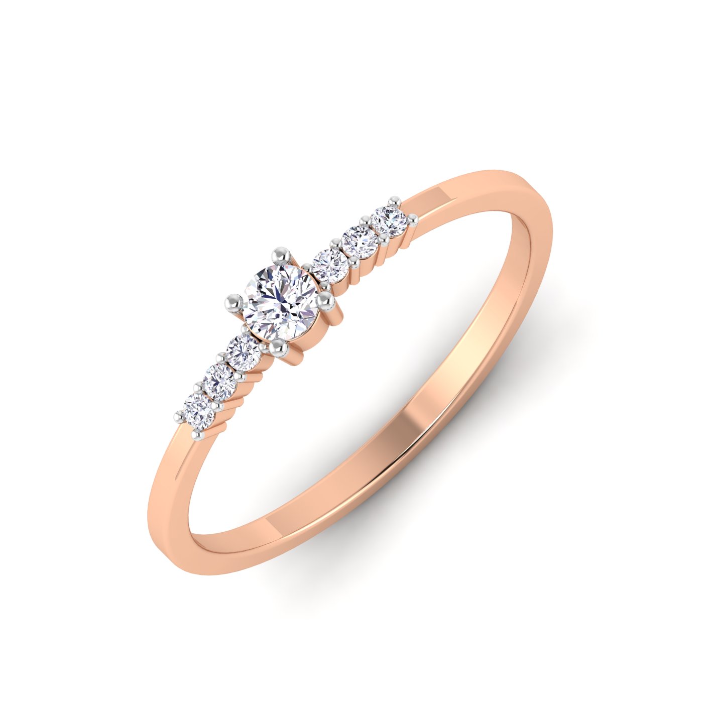 The Best of Both: Solitaire with Side Diamond Setting - Image 3