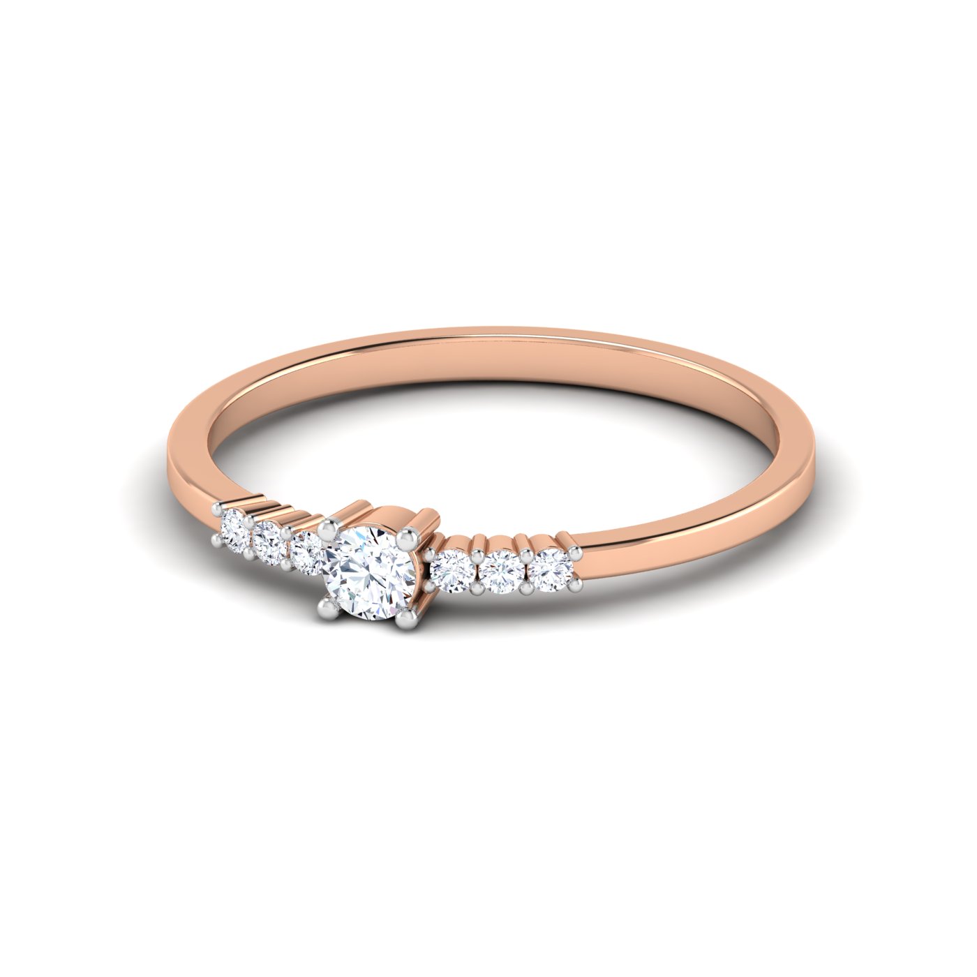 The Best of Both: Solitaire with Side Diamond Setting - Image 5