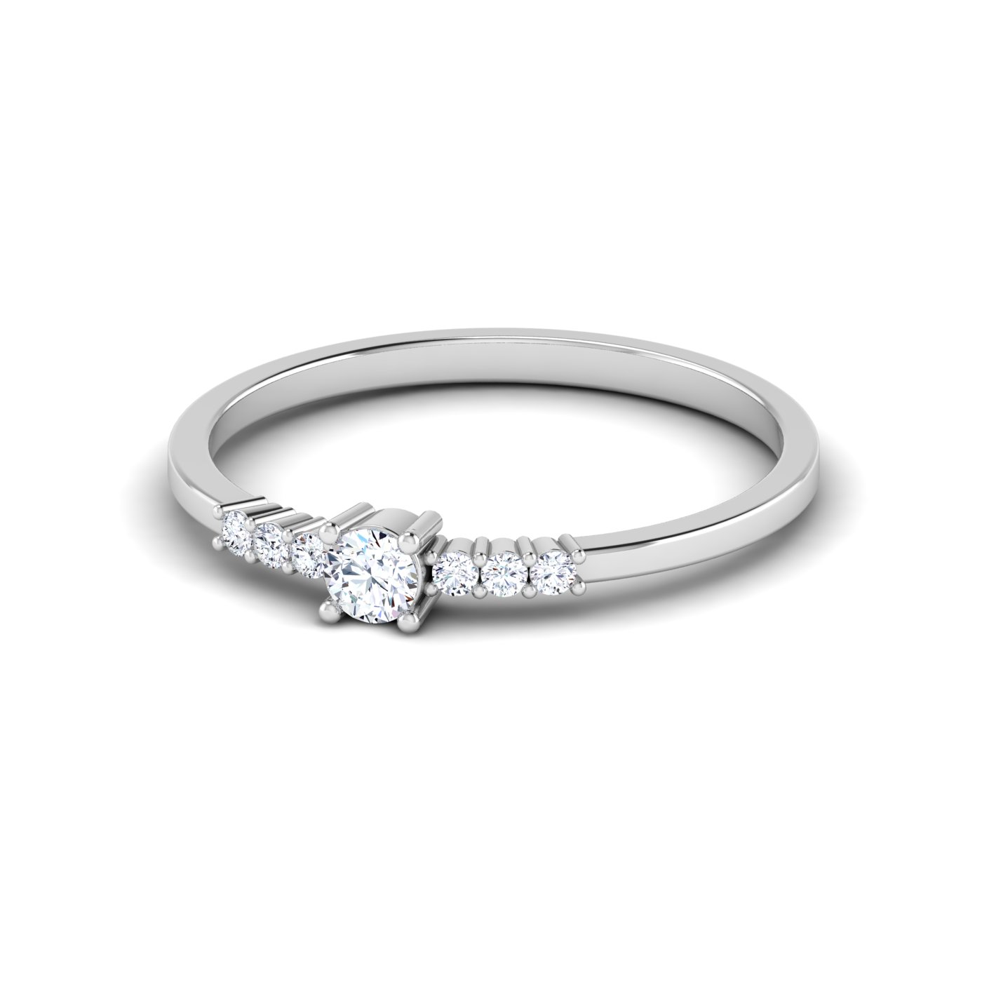 The Best of Both: Solitaire with Side Diamond Setting - Image 4