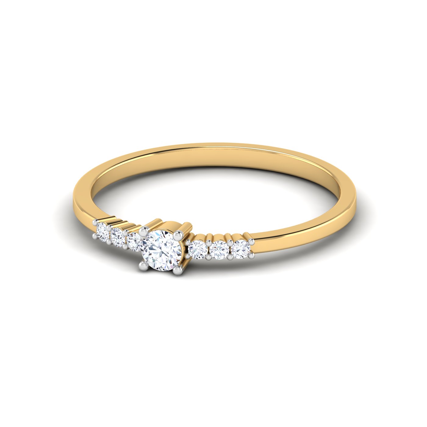 The Best of Both: Solitaire with Side Diamond Setting - Image 6