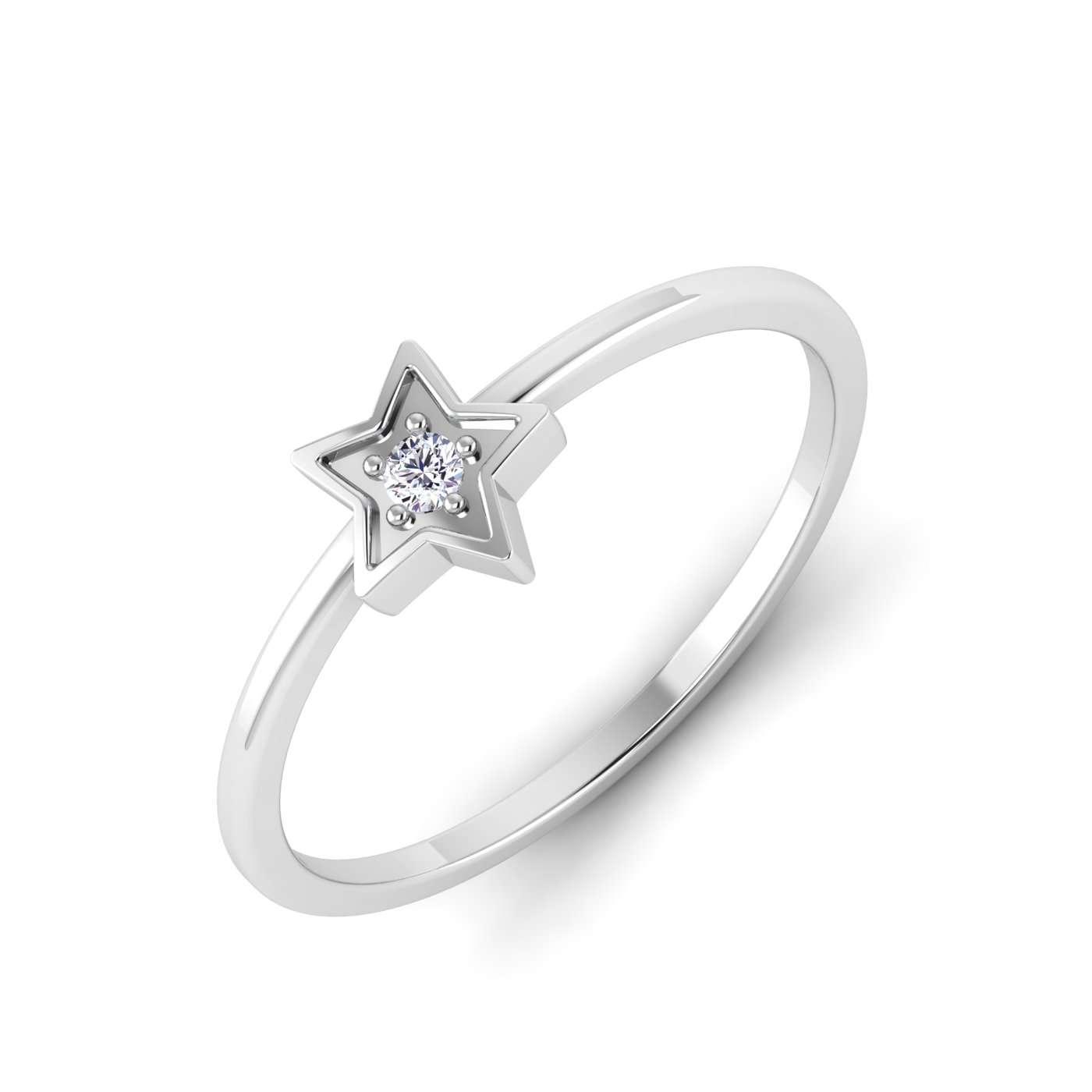 Radiant Star: Single Diamond Star Band