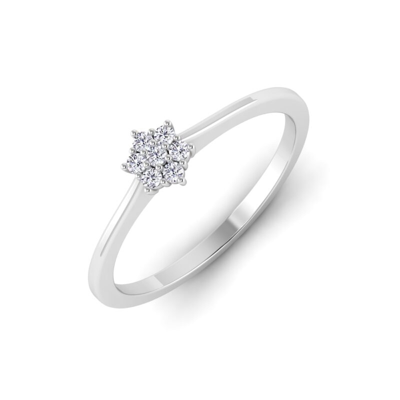 Garden of Diamonds: Flower Cluster Setting Band