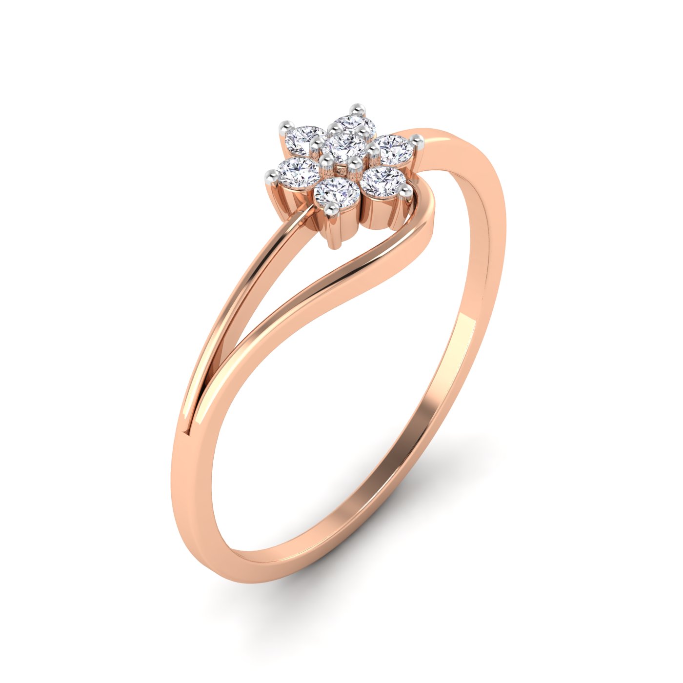 Radiant Bloom: Floral Diamond Design - Image 3