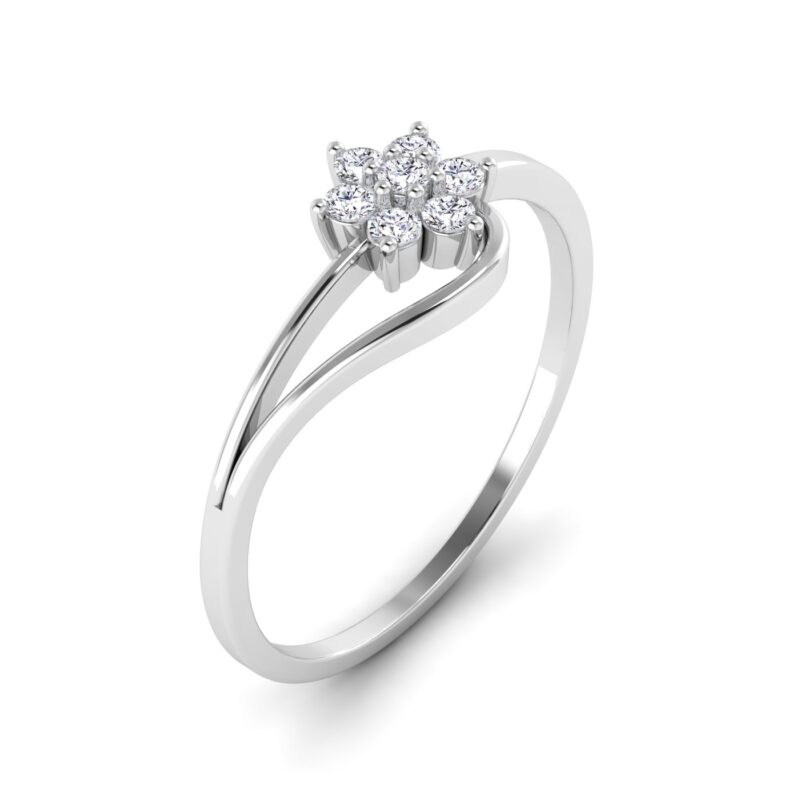 Radiant Bloom: Floral Diamond Design