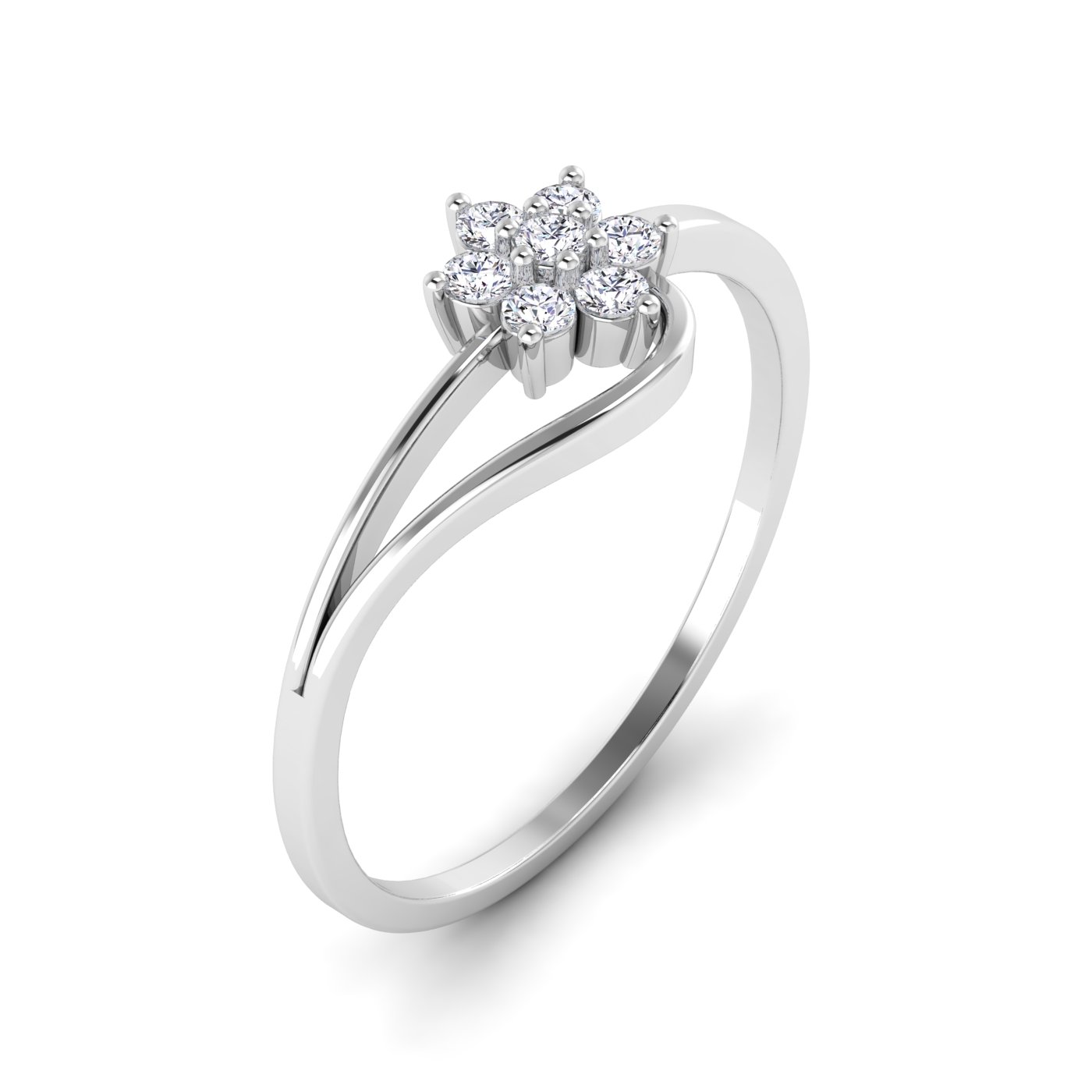 Radiant Bloom: Floral Diamond Design