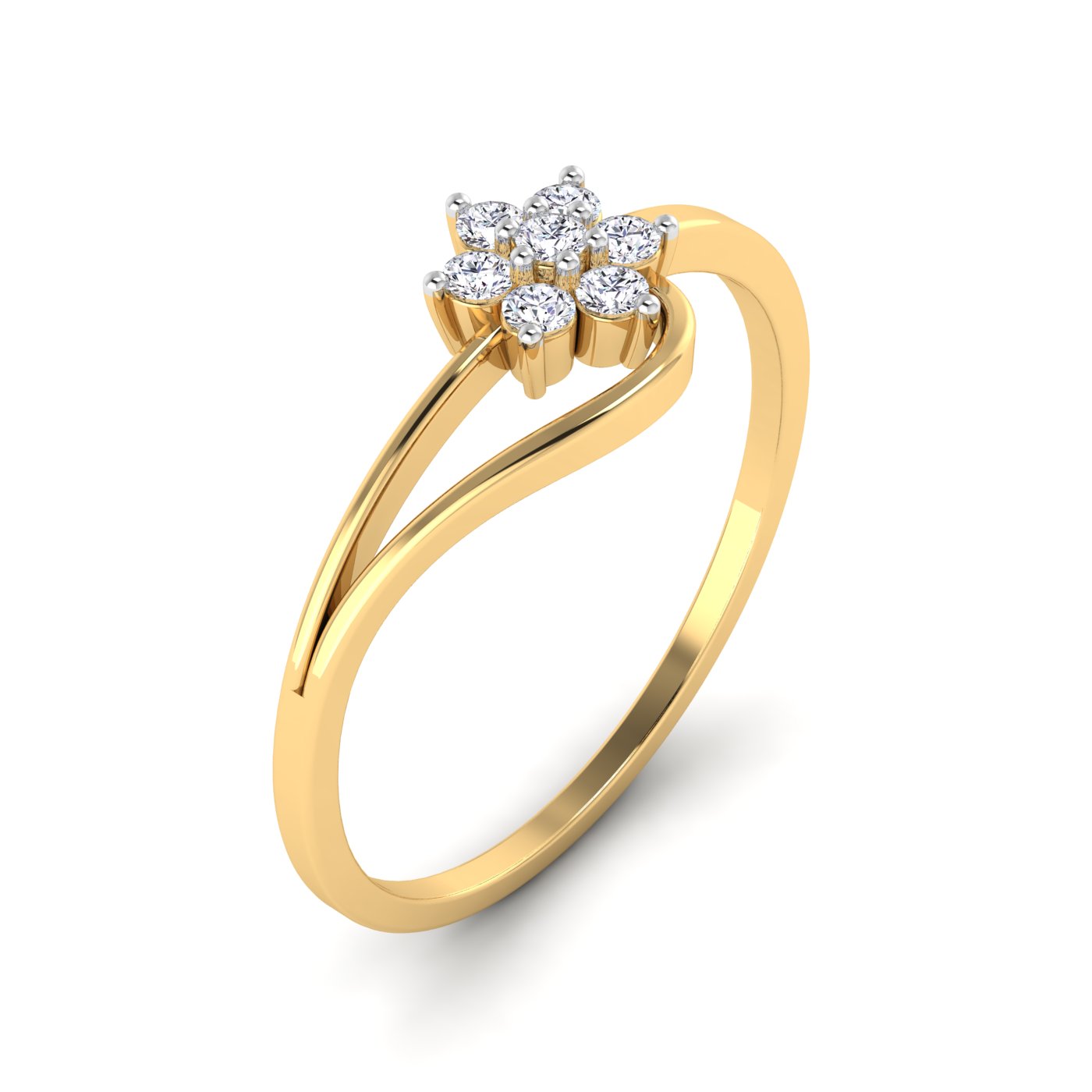 Radiant Bloom: Floral Diamond Design - Image 2