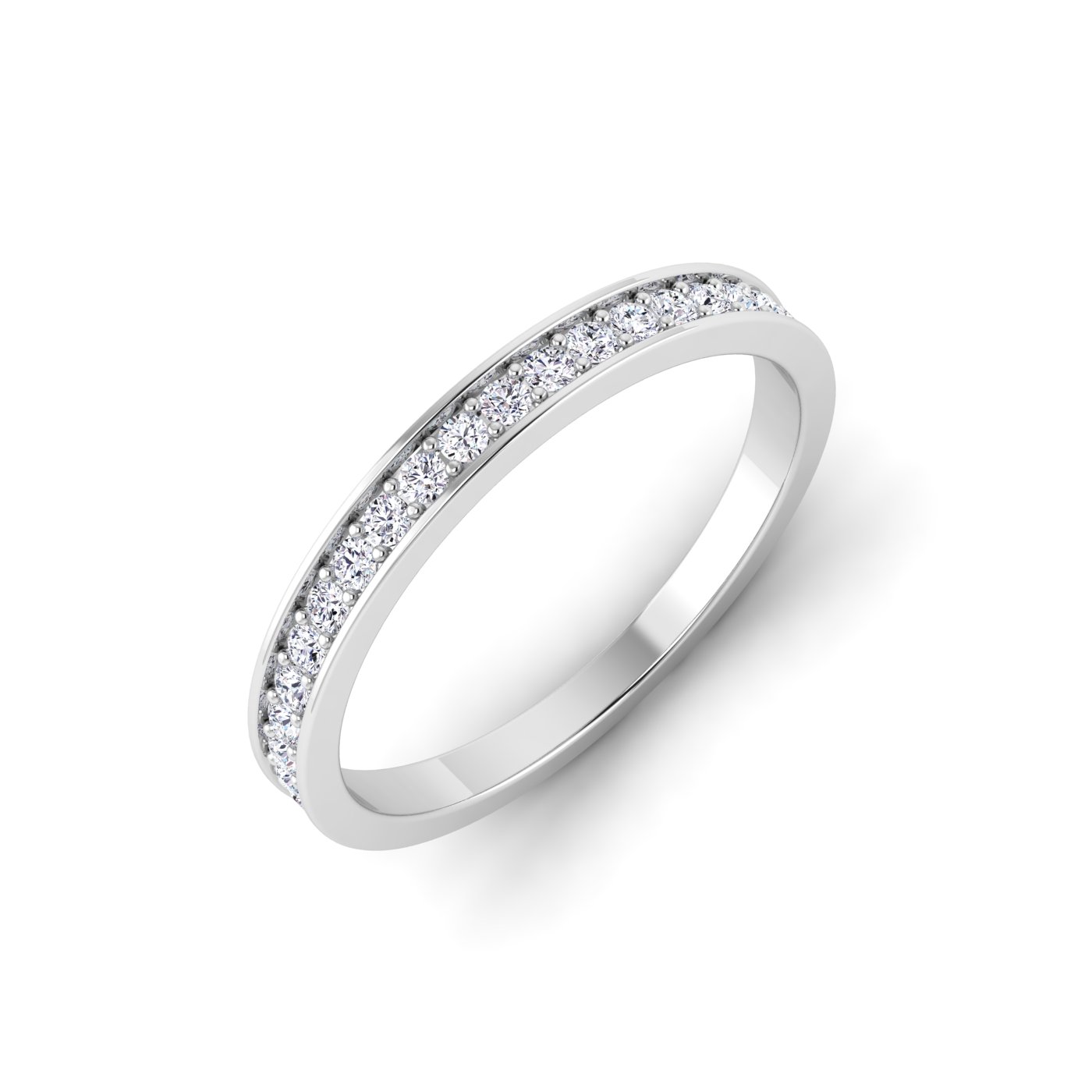 Subtle Elegance: Single Row Diamond Setting