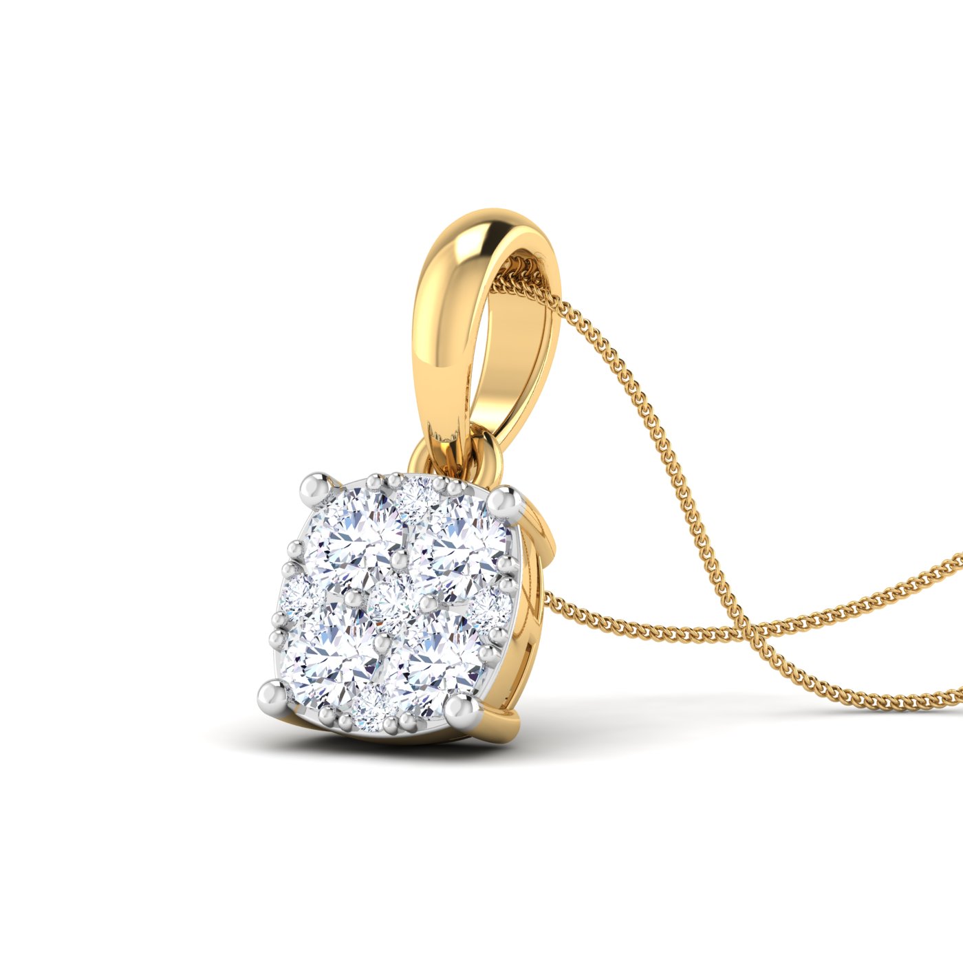 The moon shaped diamond pendant - Image 6