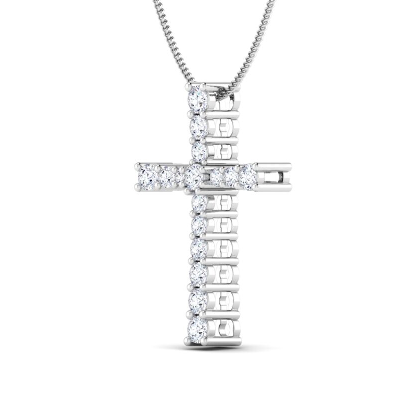 Diamond cross pendant