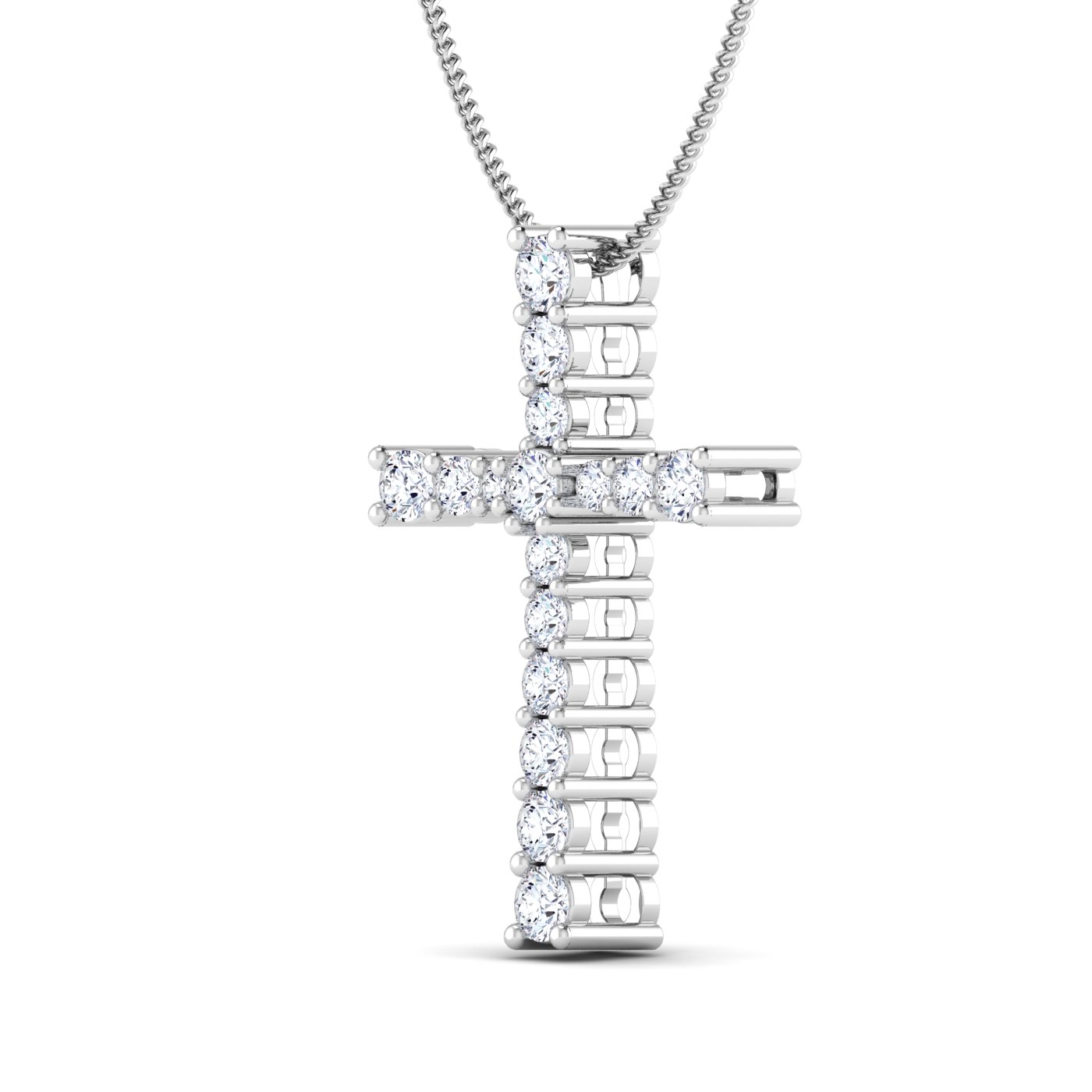 Diamond cross pendant