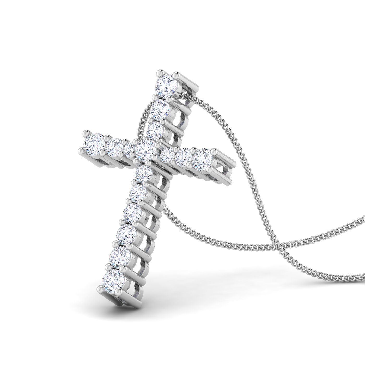 Diamond cross pendant - Image 4