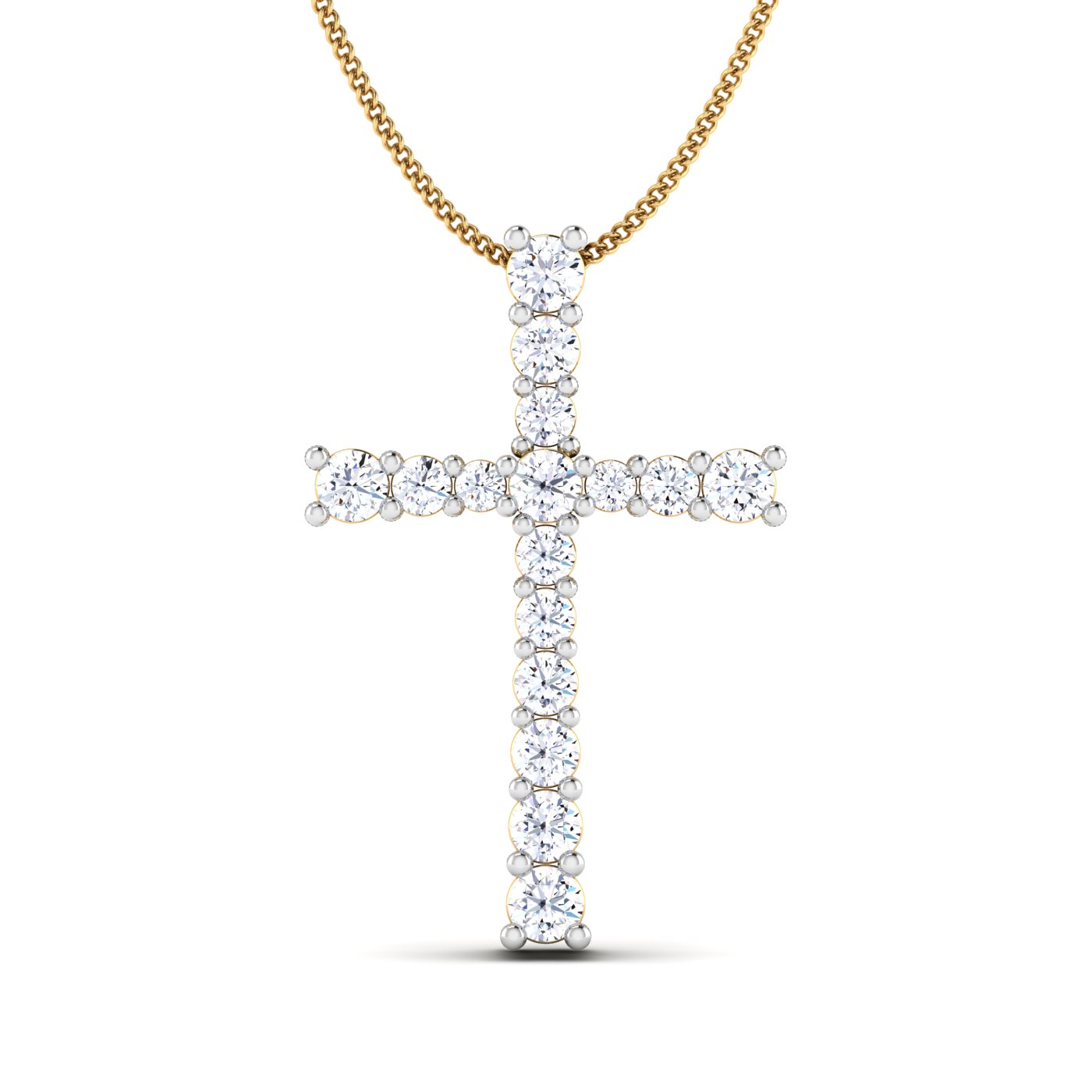 Diamond cross pendant - Image 2