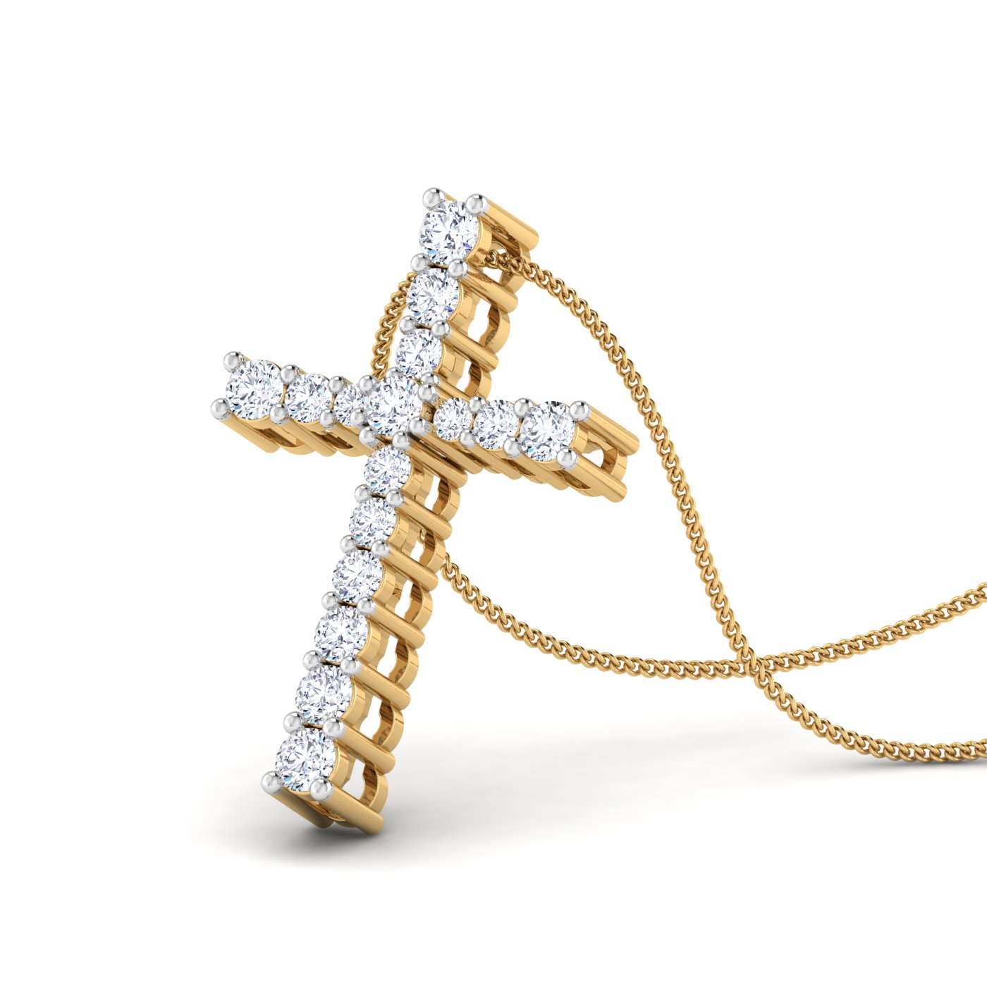 Diamond cross pendant - Image 6