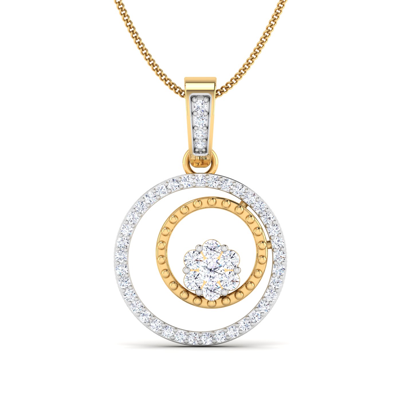 circle drop shaped pendant - Image 2