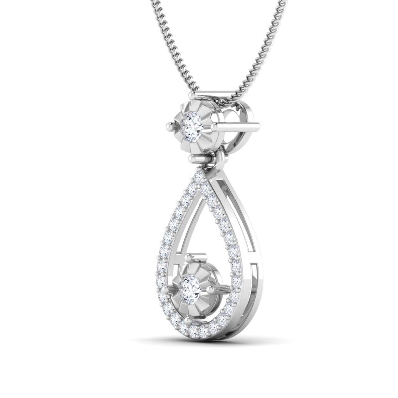 drop shape diamond pendant