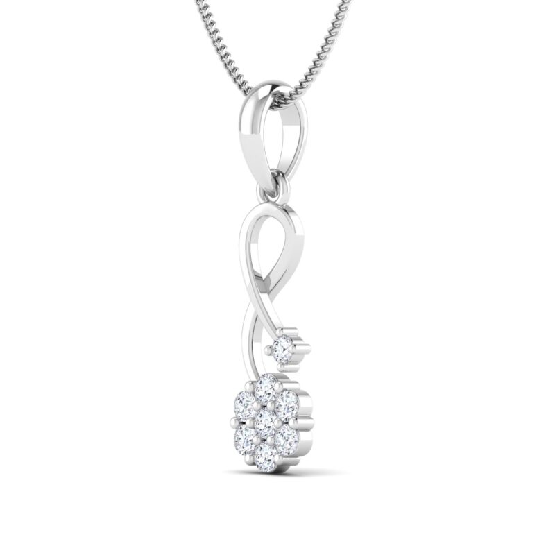 fadey rounded diamond pendant for daily wear