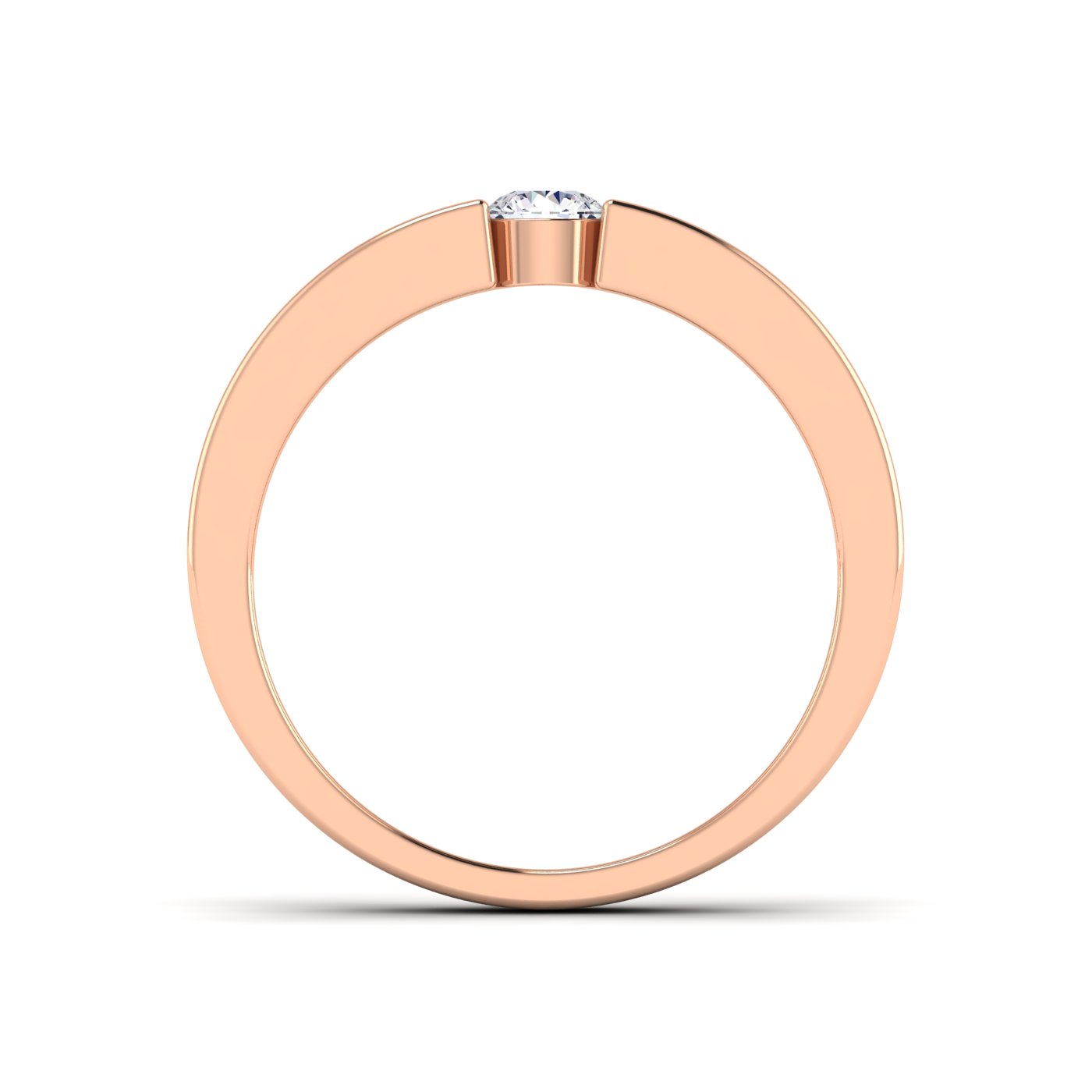 Forever Yours: Single Diamond Engagement Band - Image 5