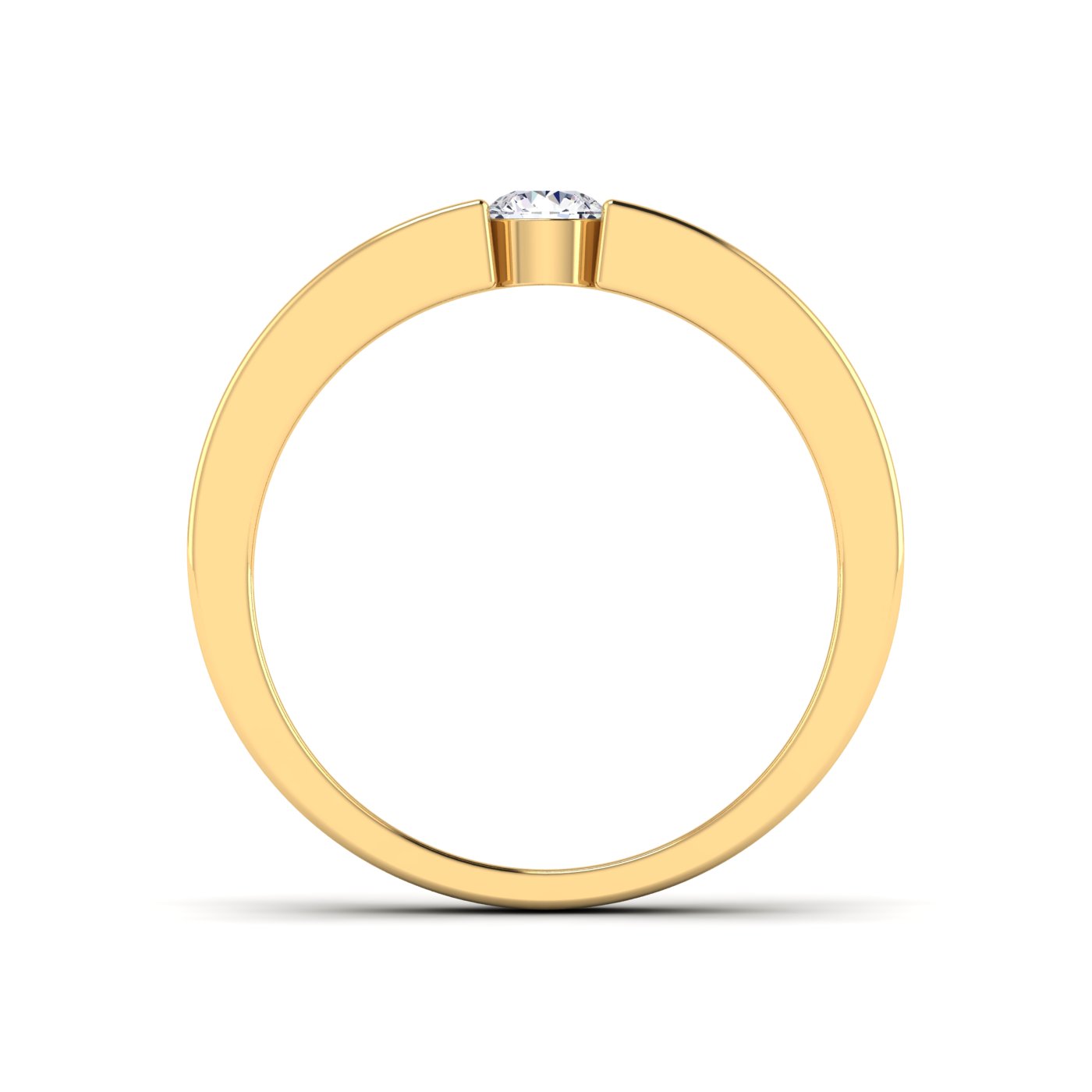 Forever Yours: Single Diamond Engagement Band - Image 6