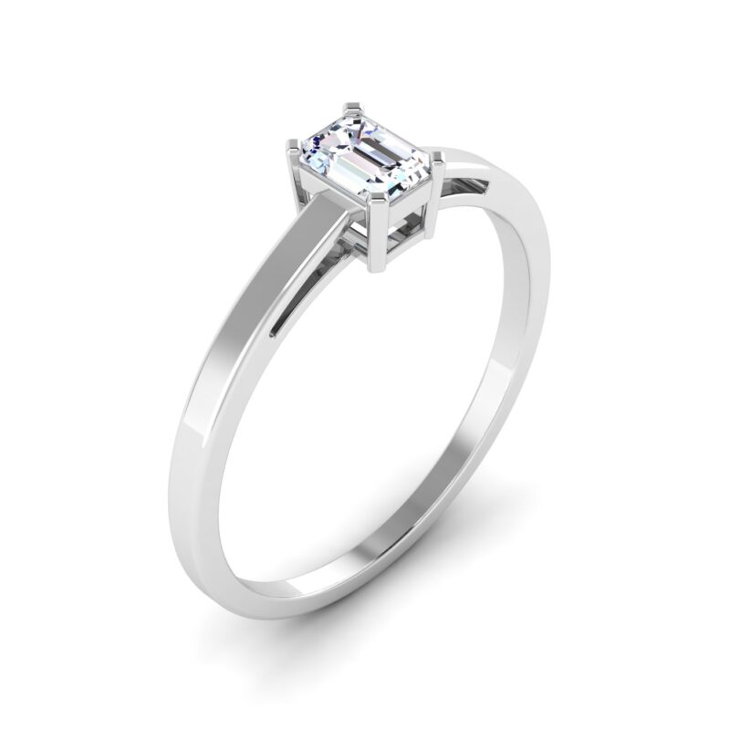 The Emerald Shine: Diamond Ring