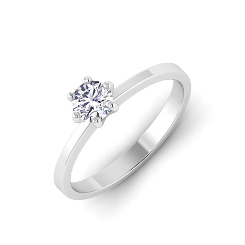 Pure Radiance: One Stone Wedding Band