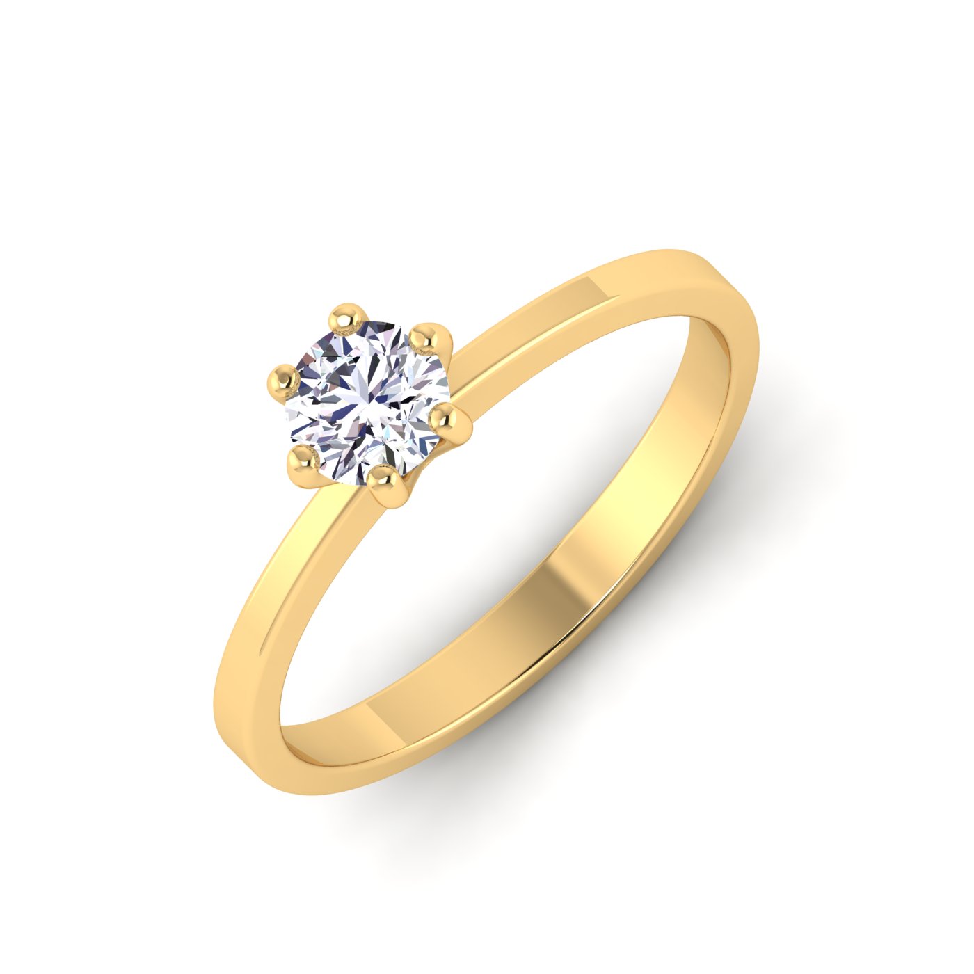 Pure Radiance: One Stone Wedding Band - Image 2