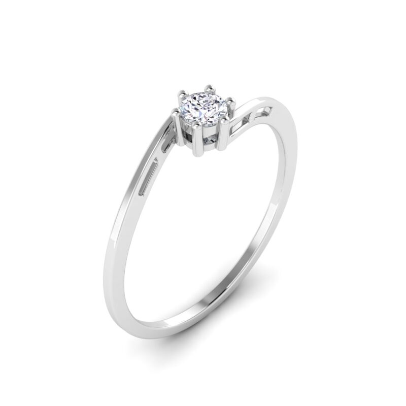 Timeless Glow: Round Solitaire Diamond